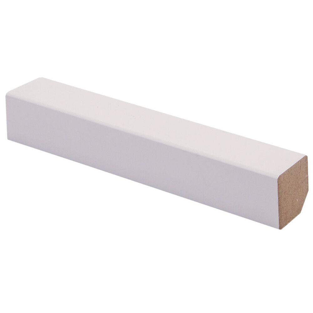 10 kpl Varjolista Maler Aava MDF Kide Valkoinen 22 x 22 x 2750 mm