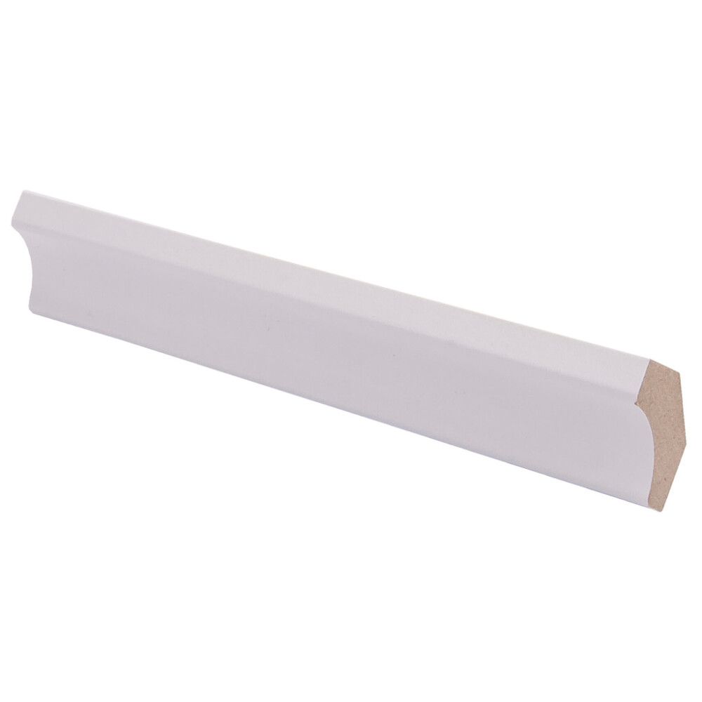 10 kpl Kattolista Maler MDF Kide Valkoinen 21 x 21 x 2750 mm