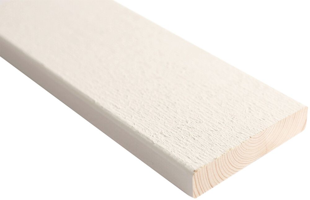 Aitalauta 20 x 95 mm 4s pintamaalattu valkoinen HSP (per metri)