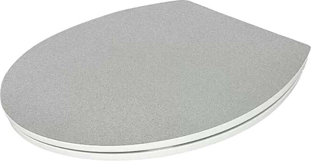 WC-istuinkansi Poseidon Glitter hopea