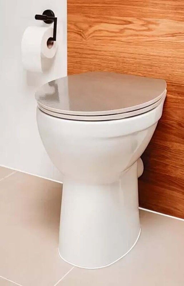 WC-istuinkansi Poseidon Glitter hopea