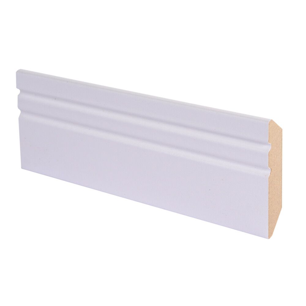 5 kpl Kattolista Maler MDF Puhdas Valkoinen E0 42 x 42 x 2750 mm