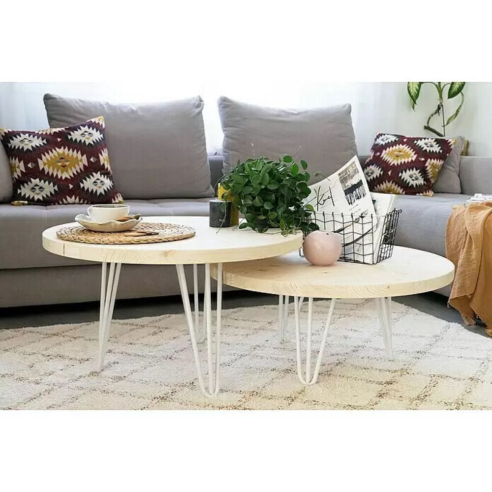 Pöytälevy Astigarraga mänty pyöreä 30 x 750 mm