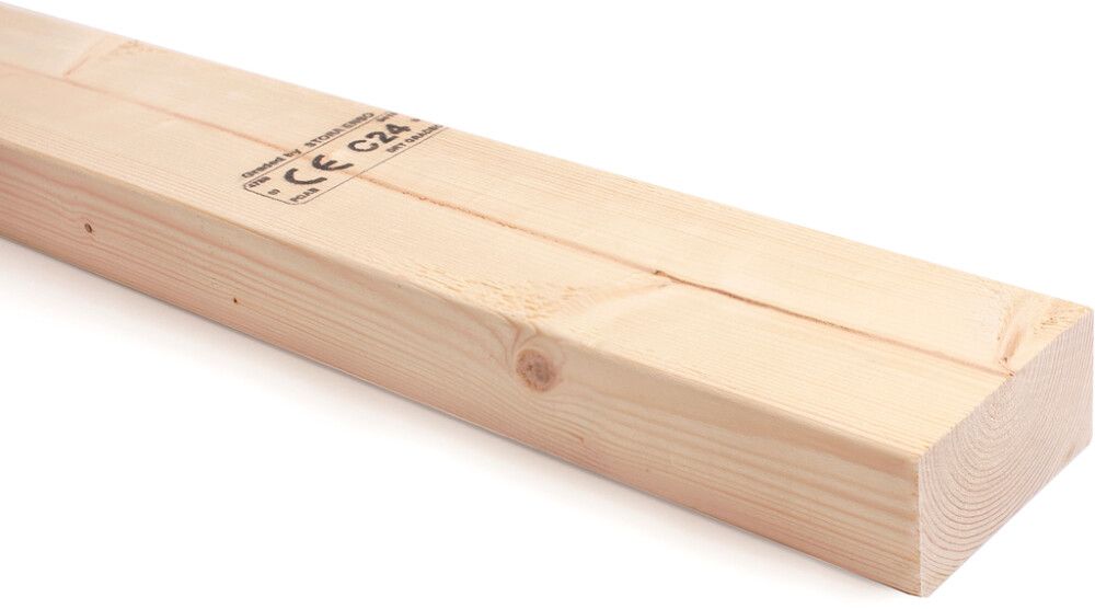 Runkotolppa C24 48 x 98 mm mitallistettu