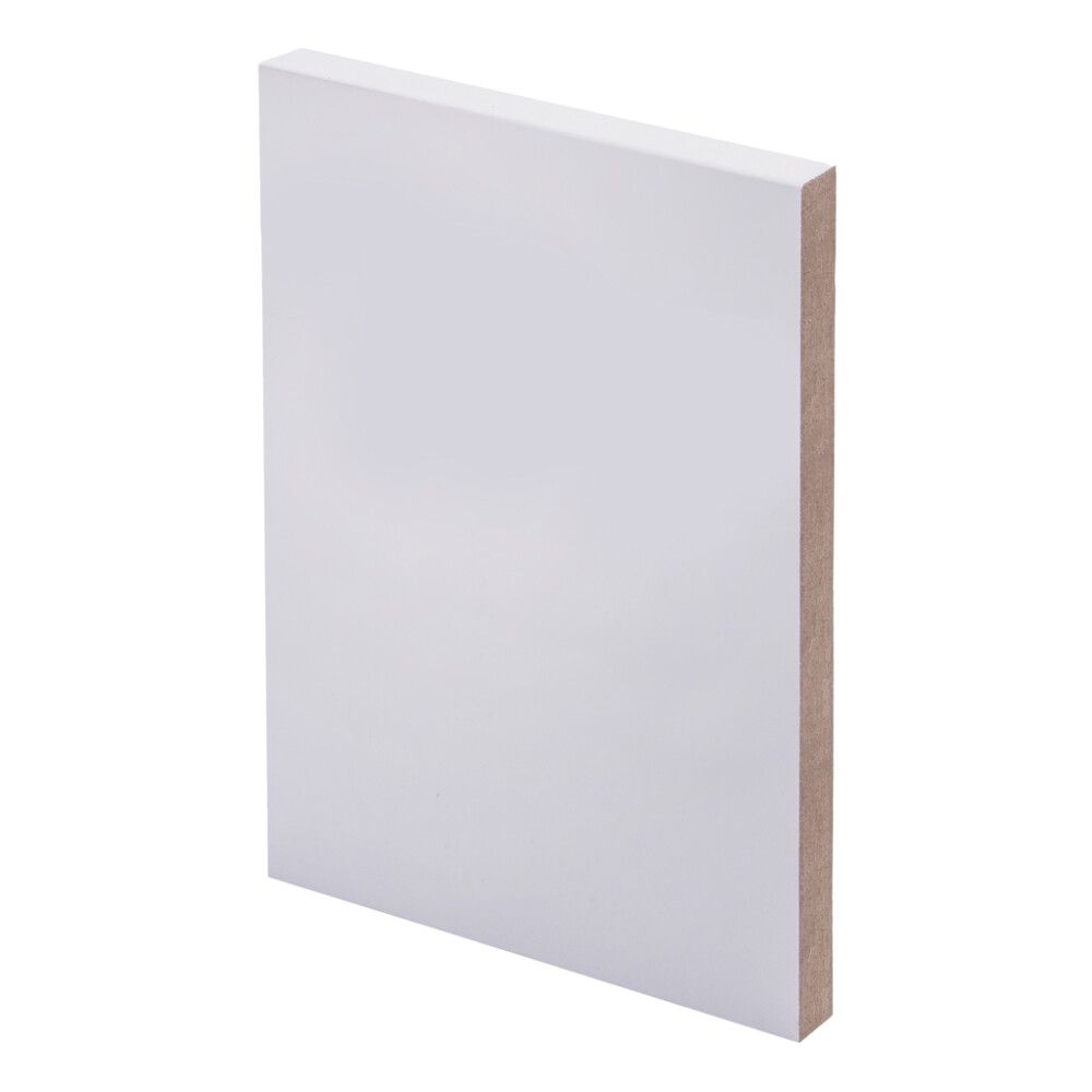 5 kpl Smyygilista Maler MDF Valkoinen 12 x 110 x 2400 mm