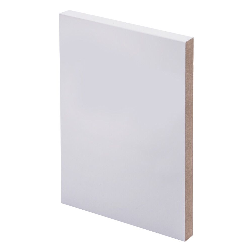 5 kpl Smyygilista Maler MDF Valkoinen 12 x 160 x 2400 mm