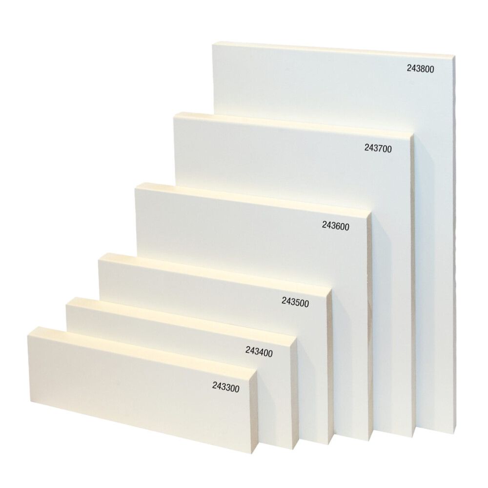 5 kpl Smyygilista Maler MDF Mel Valkoinen 12 x 50 x 3300 mm