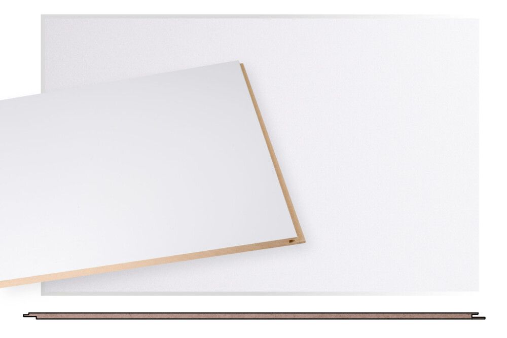 Sisustuslevy Maler ART MDF Laminaatti valkoinen F497 8 x 616 x 2800 mm