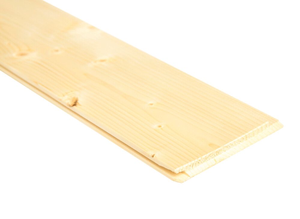 Kuusipaneeli STS-4 Puuvalmis Talouslaatu 14 x 120 mm (per metri)