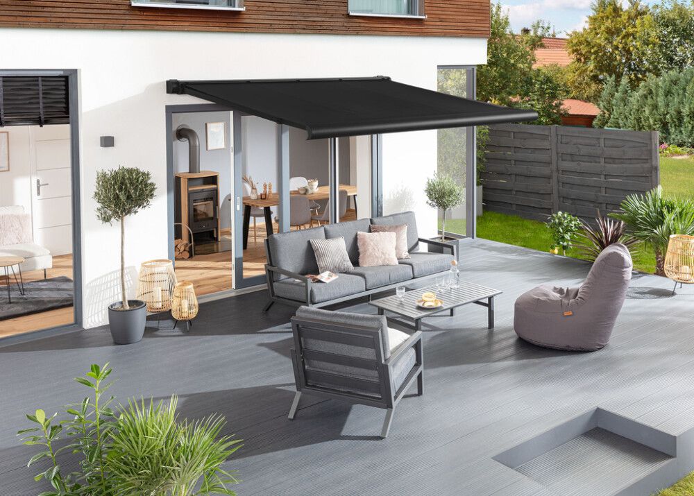 Täyskasettimarkiisi SunFun Elba 3 x 2,5 m Musta