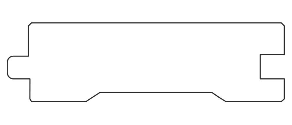 Lämpöpuulauta Lunawood Luna HLL 26 x 92 x 4200 mm