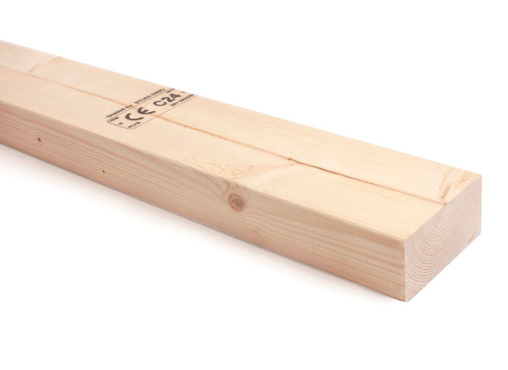 Runkotolppa C24 48 x 98 x 4500 mm mitallistettu