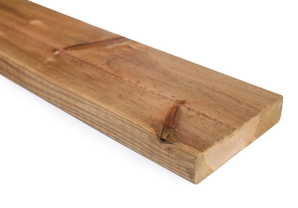 Kyllästetty mänty AB 33 x 170 mm höylätty SPH ruskea (per metri)