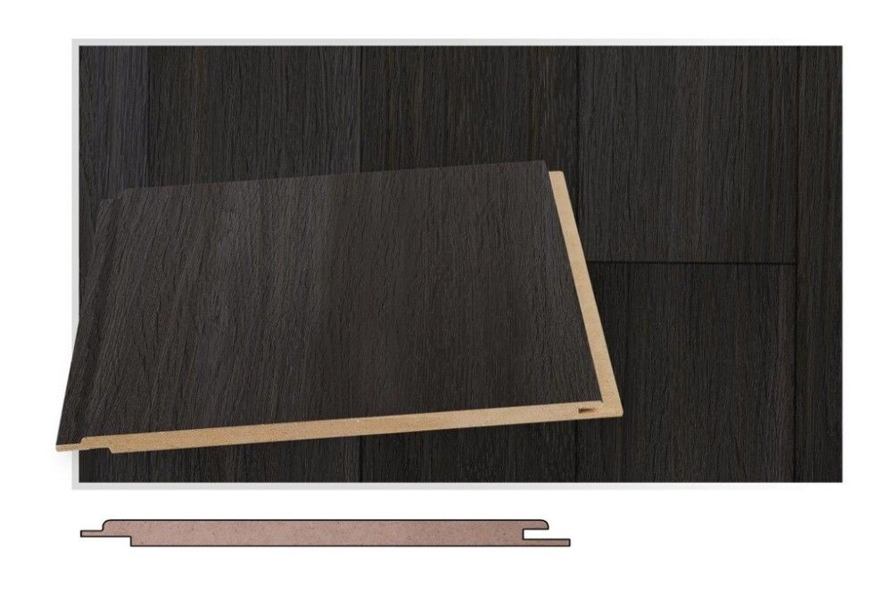 Kattopaneeli Maler MDF Grafiitti tammi STP-0 6 x 160 x 1200 mm