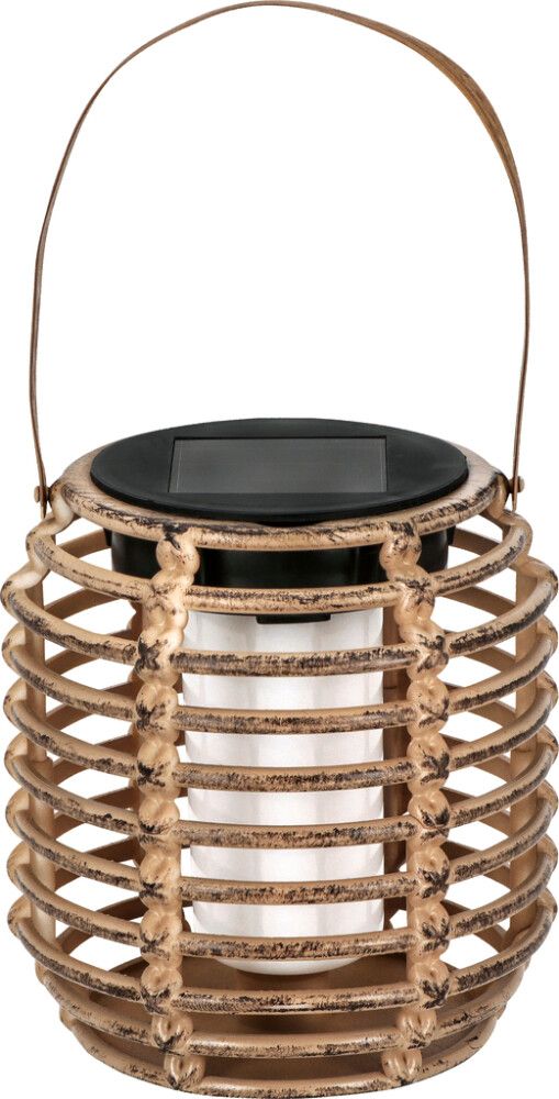 Solarlyhty liekkiefektillä Bauhaus IP44 Ø 10,5 x 36 cm