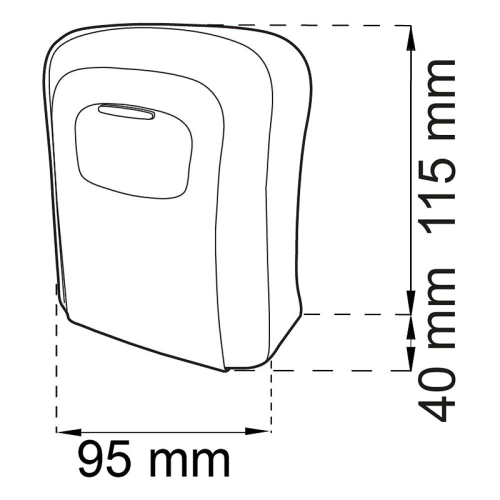 Avainkaappi Habo 103 valkoinen