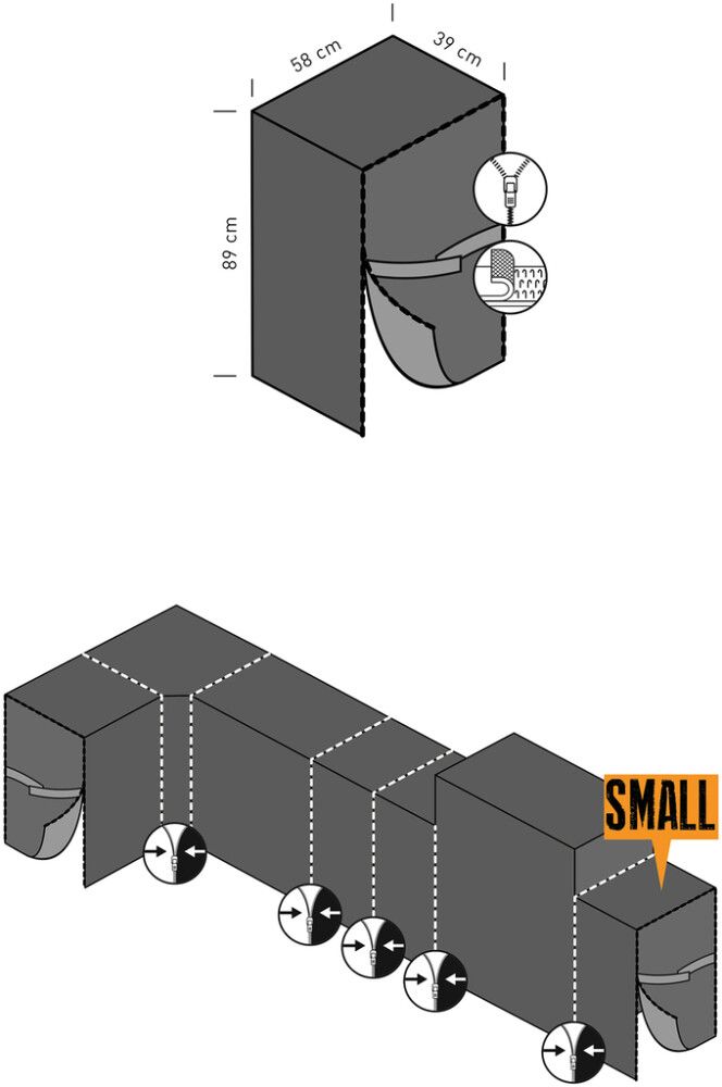 Suojapeite Kingstone Quad kesäkeittiö pieni