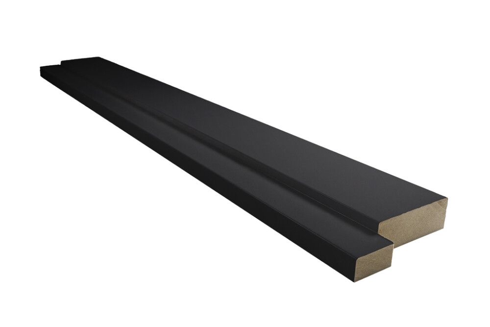 Kynnys Maler MDF kyntteellinen laminaatti musta 22 x 92/29 M9