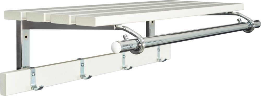 Vaatenaulakko Olikos Ville 4424 80 cm Valkoinen/Kromi