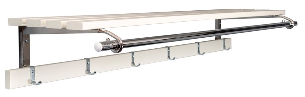 Vaatenaulakko Olikos Ville 4424 120 cm Valkoinen/Kromi