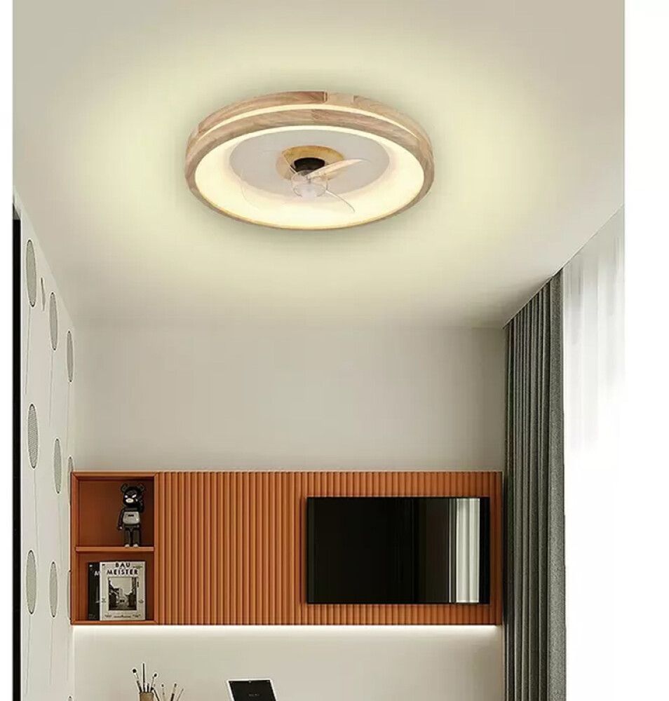 LED-tuuletinplafondi Voltomat Air Santana Ø 50 cm