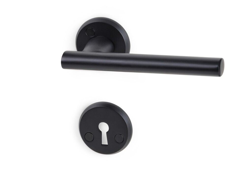 Ovenpainike Habo Lyon musta alumiini