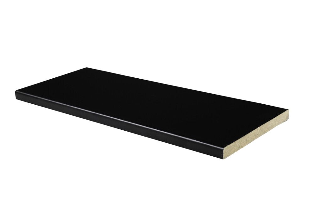 Kynnys Maler sileä HDF laminaatti musta 9 x 92 x 1890 mm