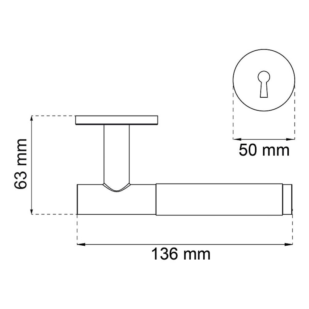 Ovenpainike Habo Paris musta avainkilvellä