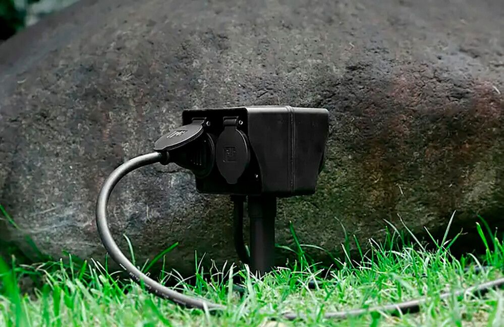 Puutarhahaaroitin Voltomat 4-os musta 5 m IP44