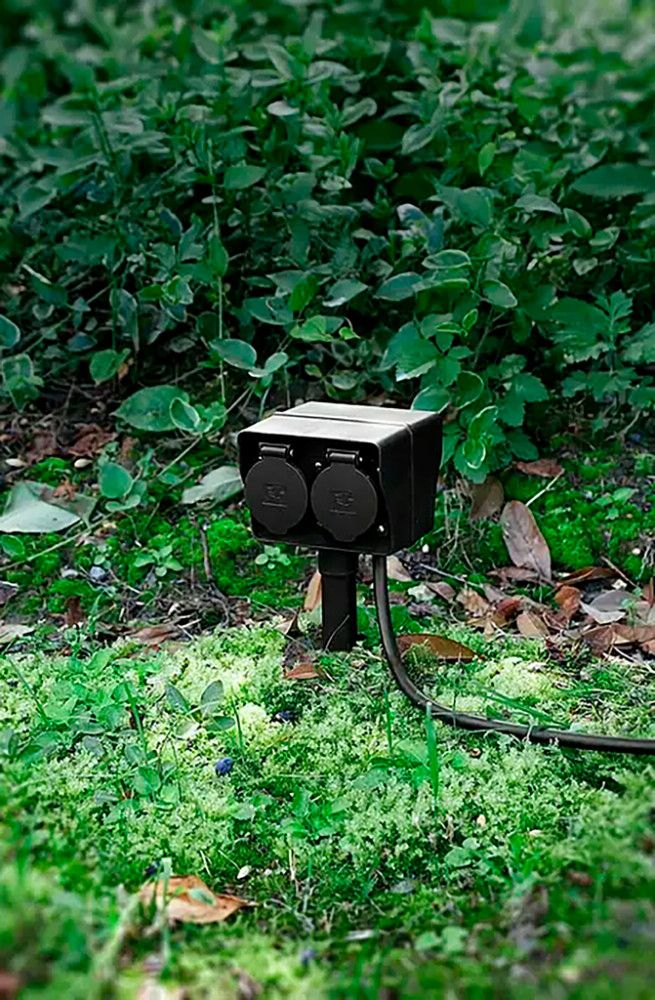 Puutarhahaaroitin Voltomat 4-os musta 5 m IP44