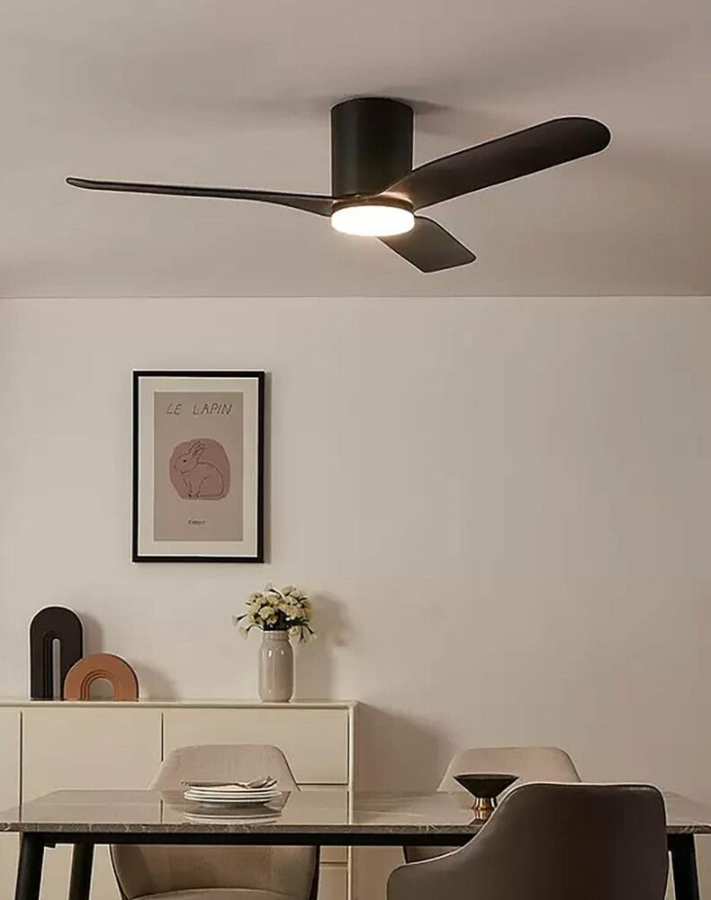 Tuuletinvalaisin Voltomat Air Mattia musta