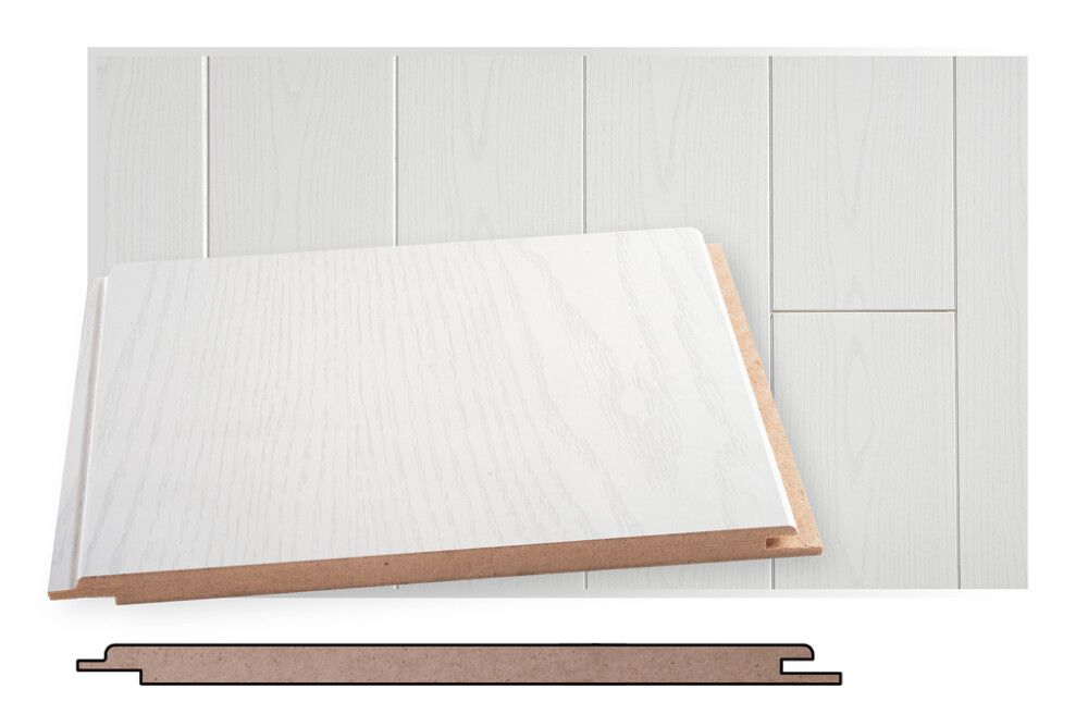 Kattopaneeli Maler STP-0 Jääsaarni MDF 10 x 185 x 2070 mm