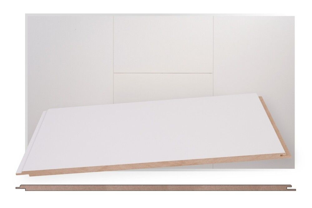 MDF-paneeli Maler STP-0 Puolikiiltävä valkoinen 8 x 315 x 1200 mm