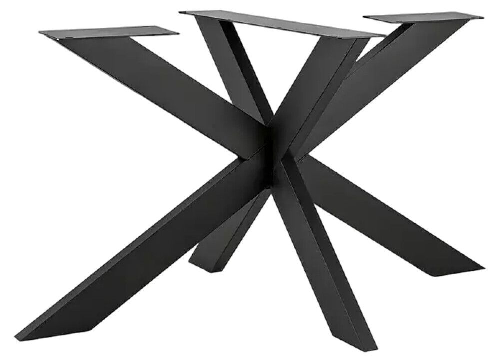 Pöydänjalka Cityline musta ristikko 720 x 700 x 1400 mm