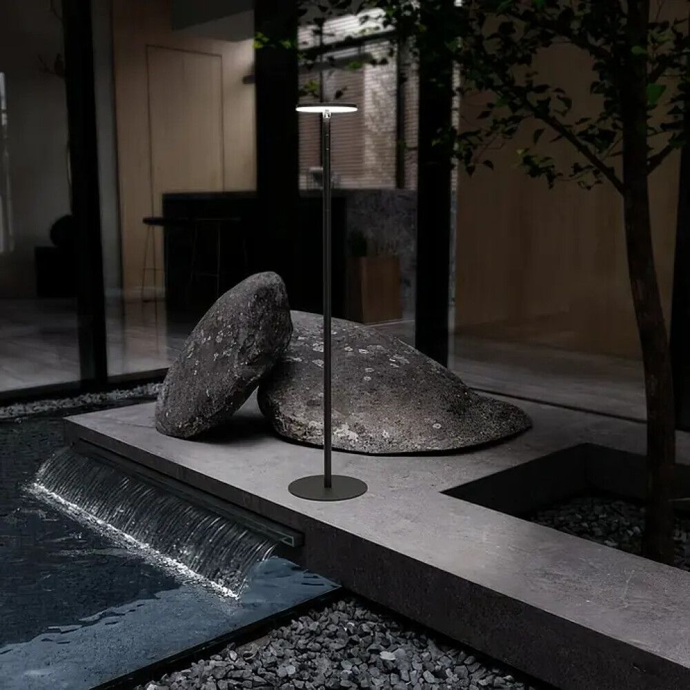 Solarvalaisin Jazz musta Ø 23 x 45–145 cm IP54