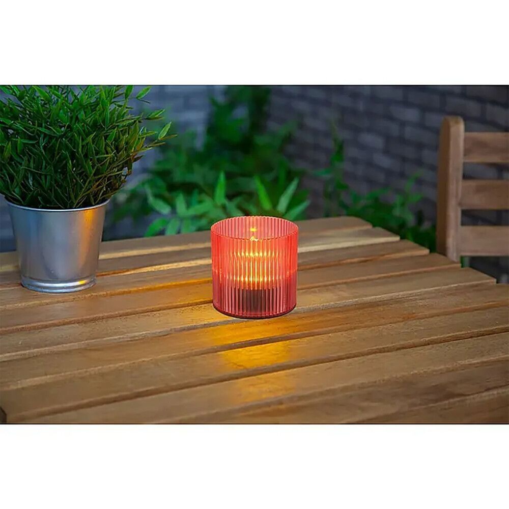 Solarvalaisin Bauhaus liekki kynttilä punainen