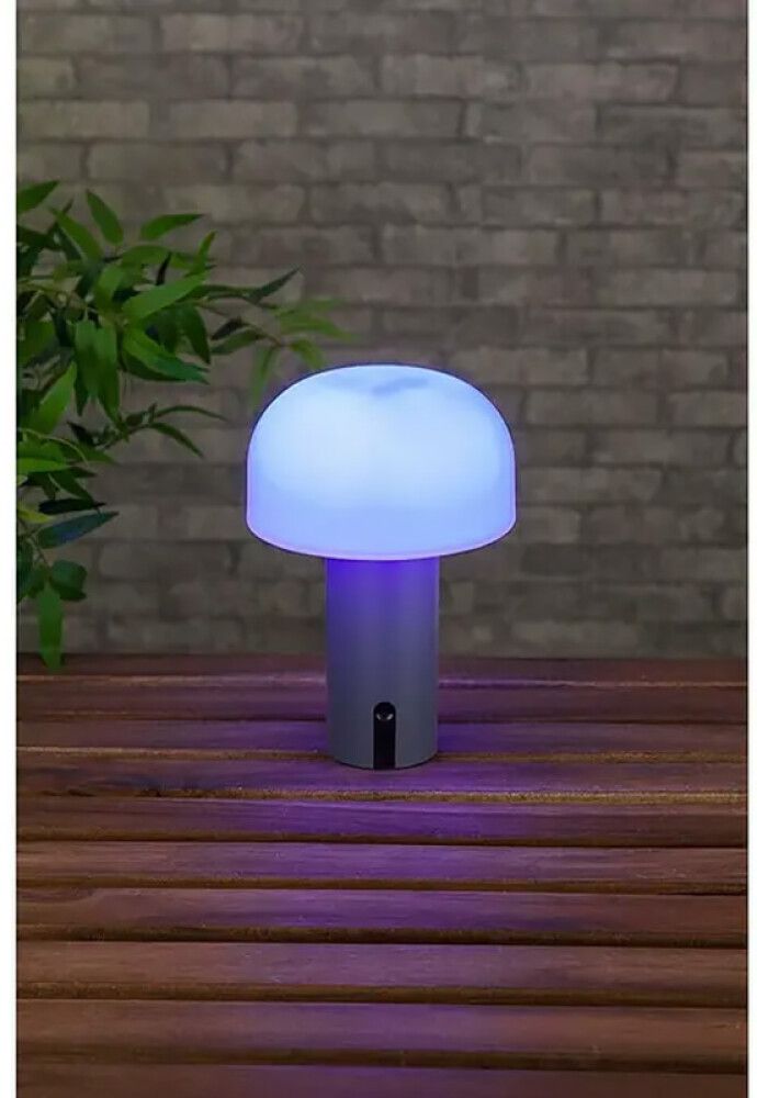 Ladattava pöytävalaisin Starlux Pisa RGB harmaa