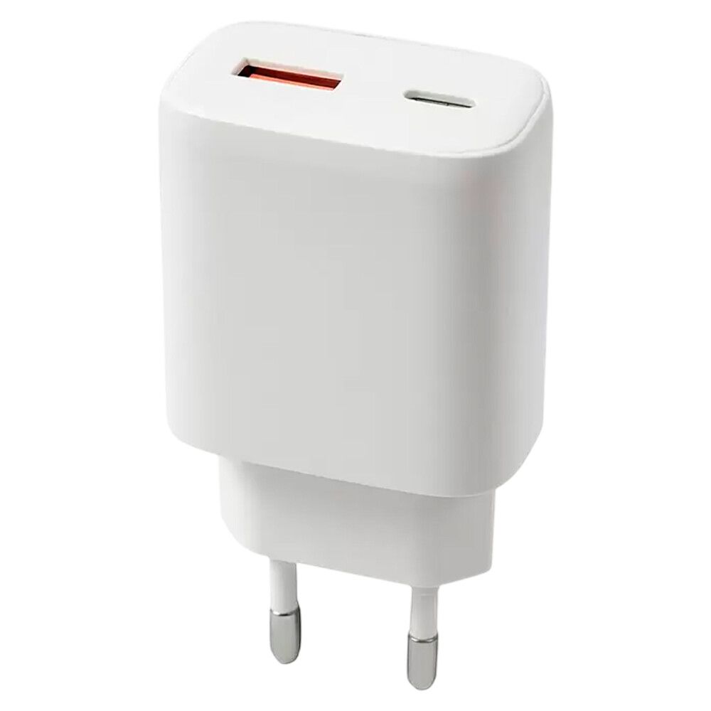 Laturi Bauhaus USB-A/USB-C 45 W valkoinen 43,7 x 82,3 x 26,9 mm