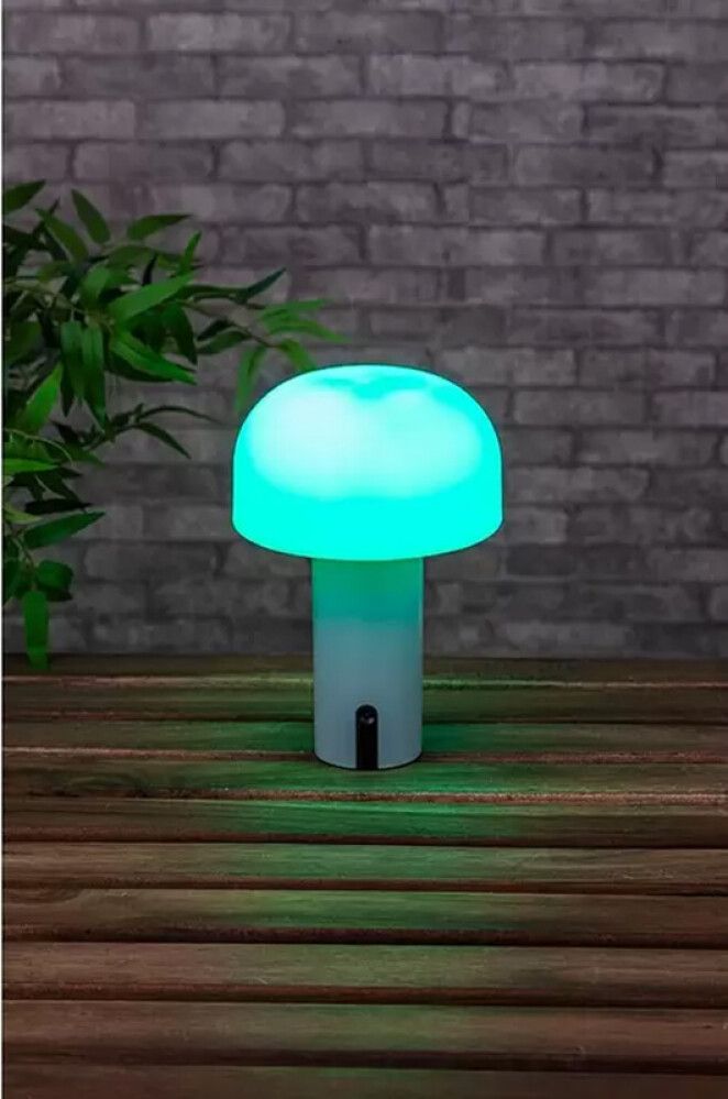 Ladattava pöytävalaisin Starlux Pisa RGB harmaa