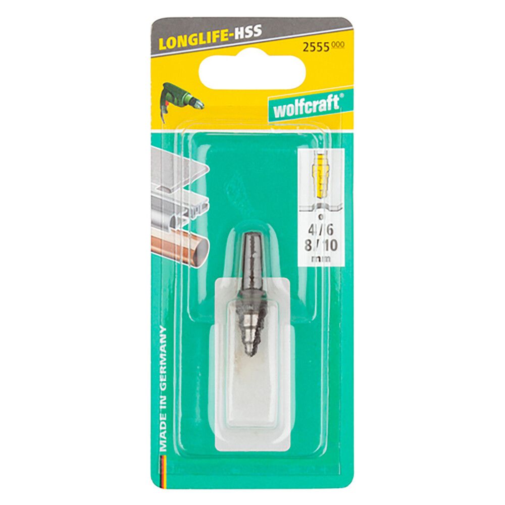 HSS-porrasporanterä Wolfcraft Ø 4-10 mm