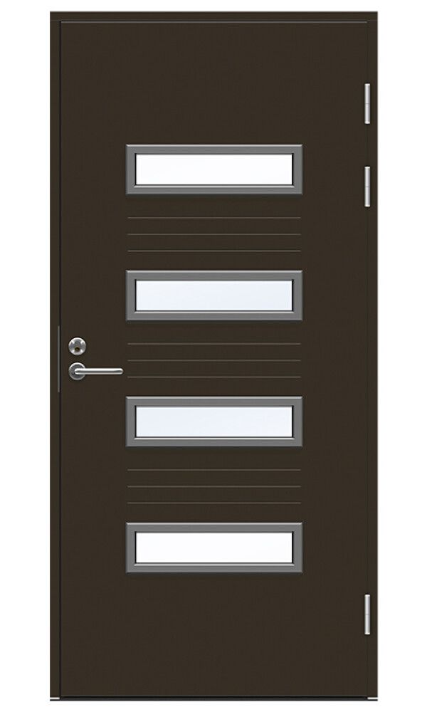 Ulko-ovi Swedoor Function F2054 W53 Tummanruskea