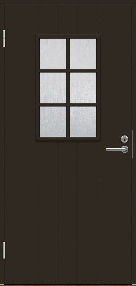 Ulko-ovi Swedoor Basic B0015 Tummanruskea