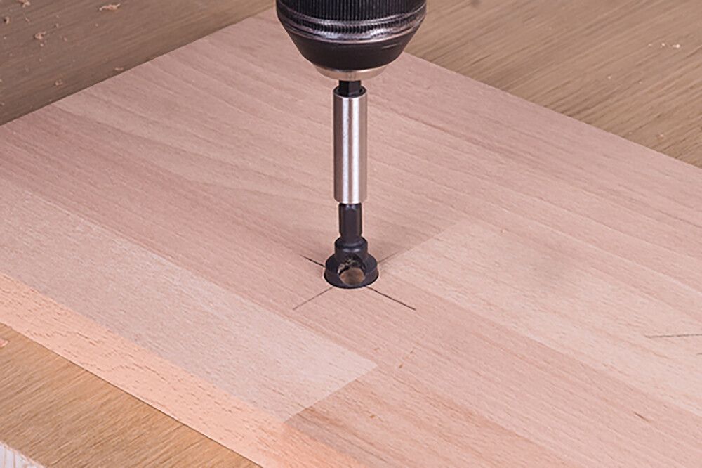 Reiällinen upotusporanterä Wolfcraft 12 mm