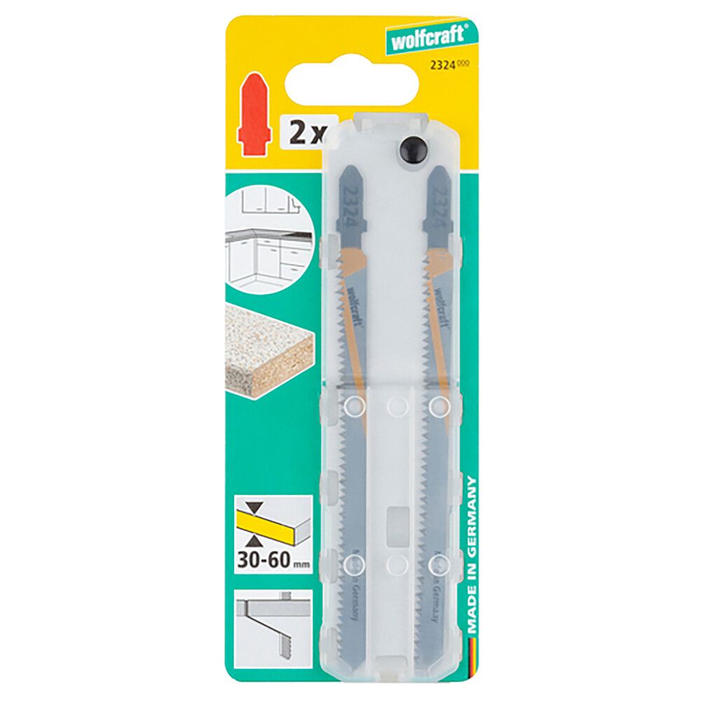 Pistosahanterä Wolfcraft HCS 130 mm 2 kpl