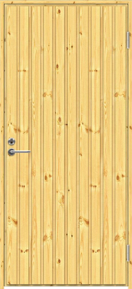 Mökkiovi Swedoor eristetty puuvalmis 9 x 21 Oikea