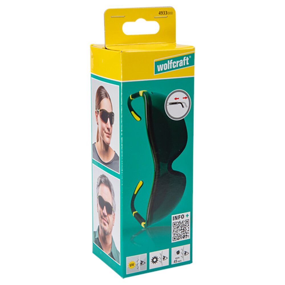 Suojalasit Wolfcraft sävytetty