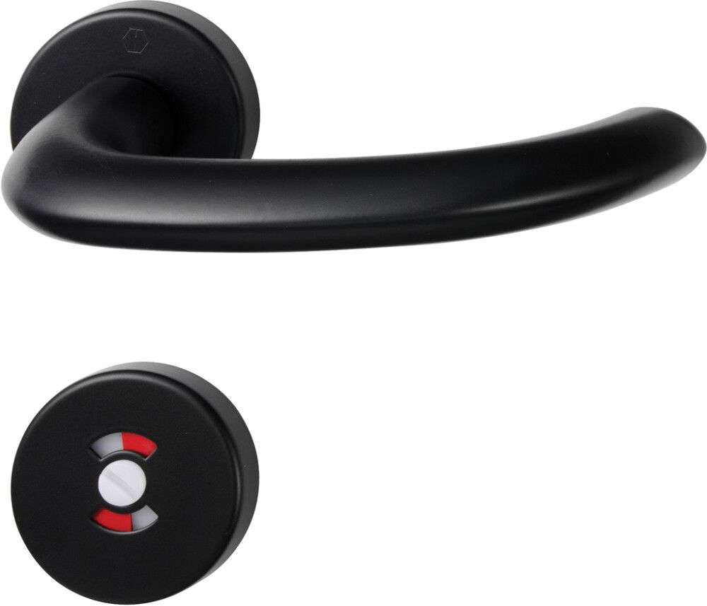 Väliovenpainike Swedoor Marseille Musta WC-vääntönuppilla