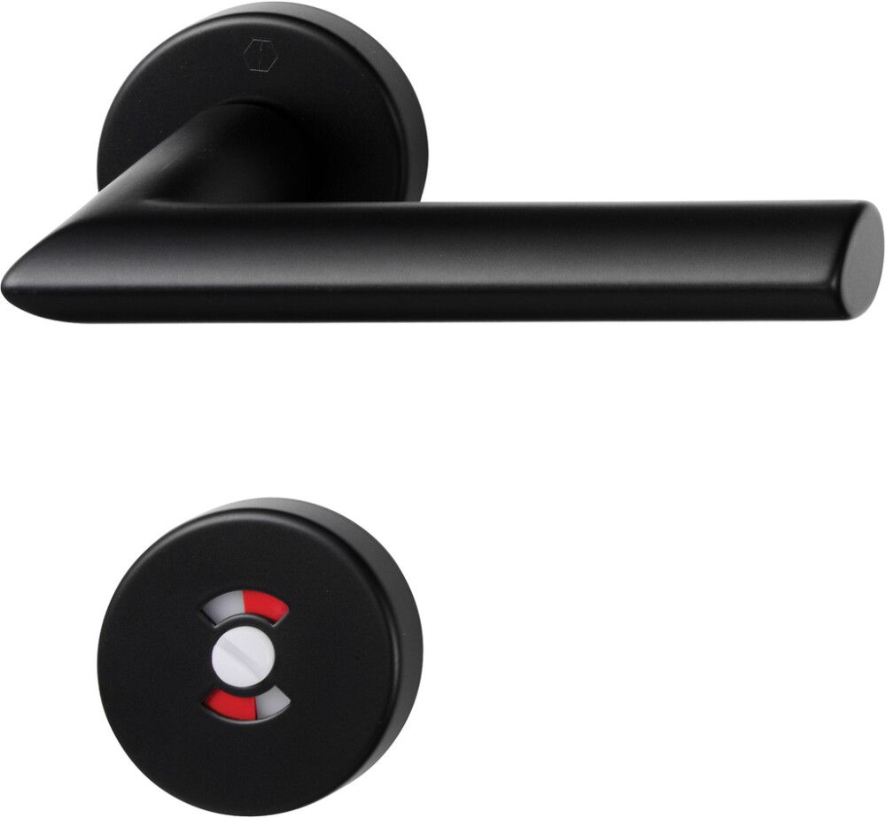 Väliovenpainike Swedoor Stockholm Musta WC-vääntönuppilla