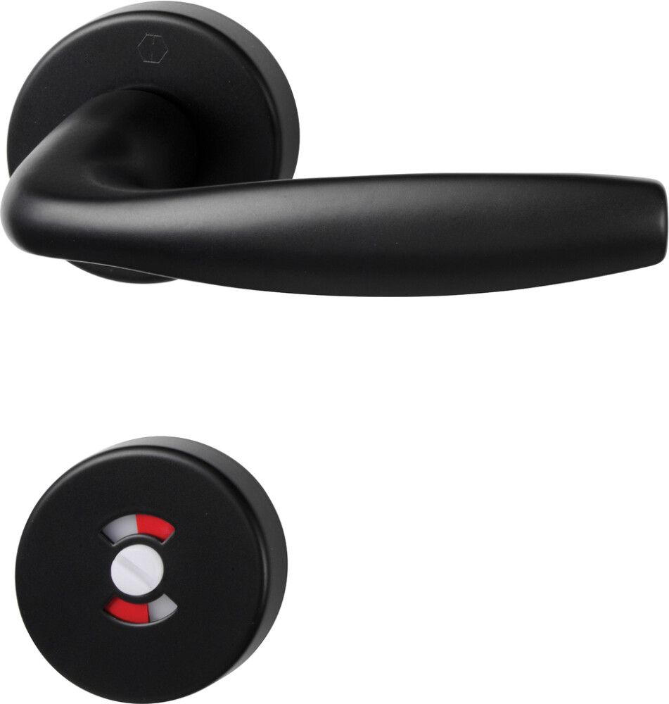 Väliovenpainike Swedoor New York Musta WC-vääntönuppilla