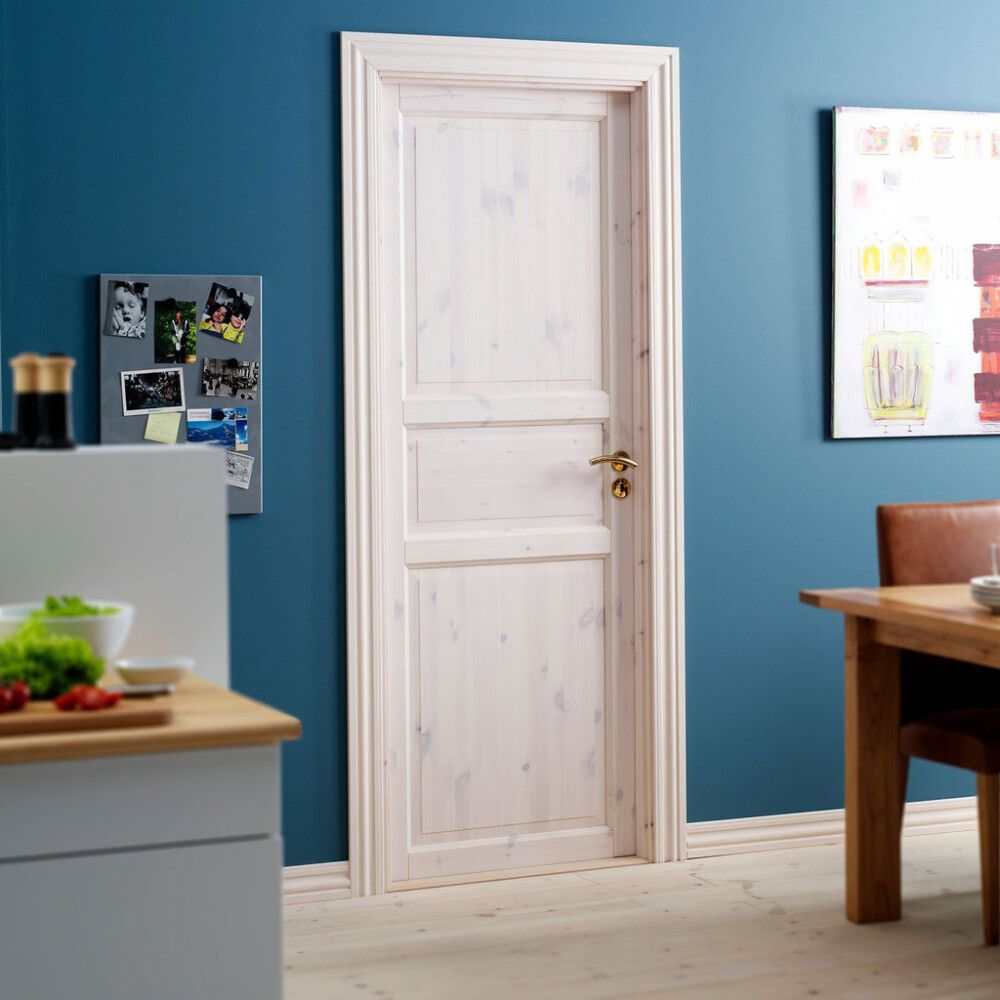 Mäntypeiliovi Swedoor Tradition 51 Valkolakattu 3P, eri kokoja 10 x 21